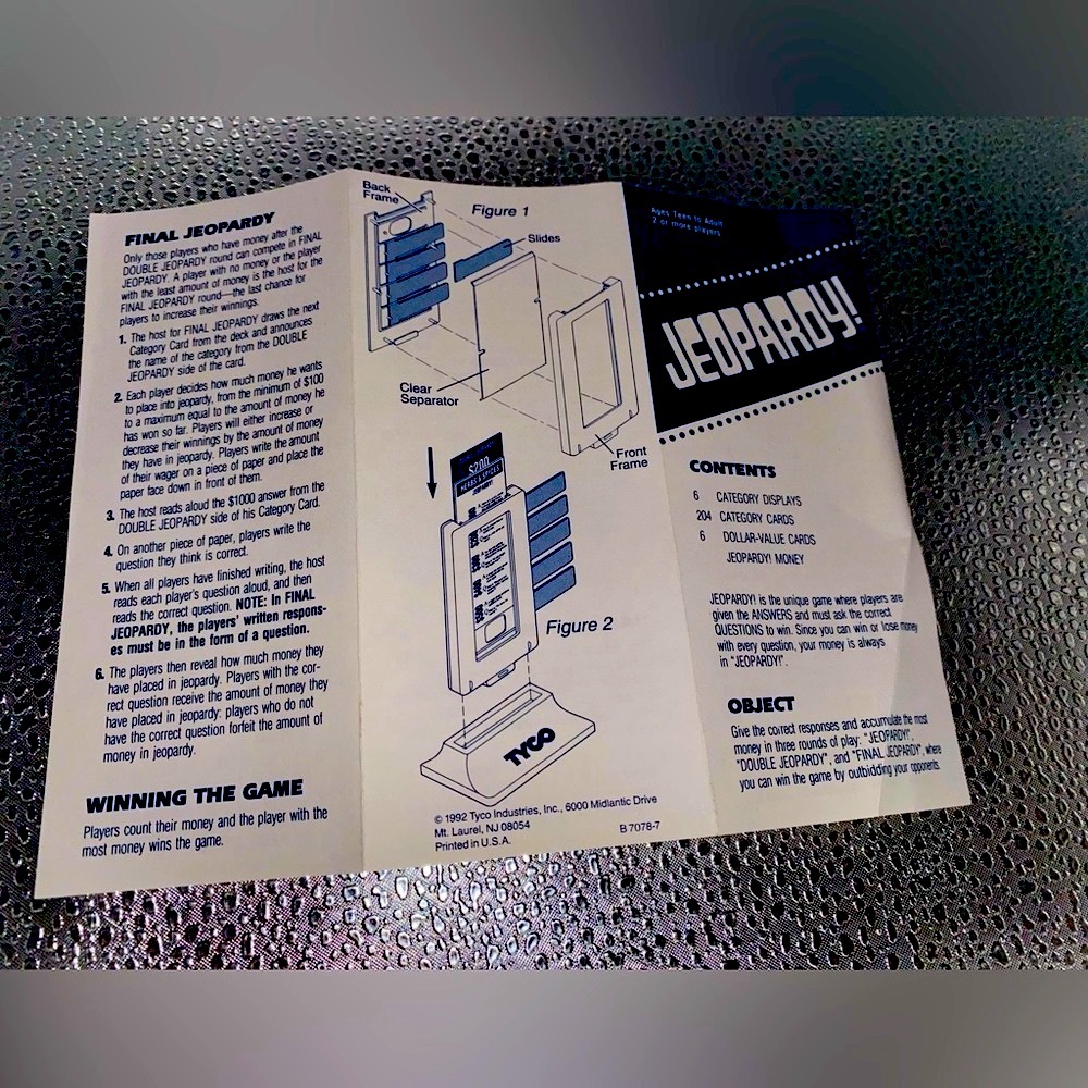 Vintage “Jeopardy” Board Game 1986 Collectors - Jackpot Find - Picture 7 of 9